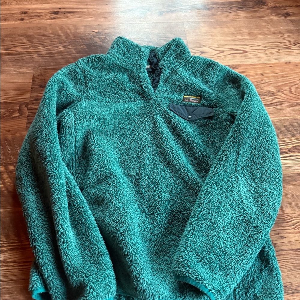 L.L. Bean Turquoise Fleece Jacket